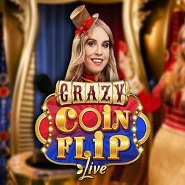 Crazy Coin Flip slot logo by Evolution at Spellwin Casino