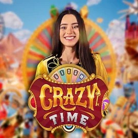 Crazy Time by Evolution, showcased at spellwinno.com – game logo